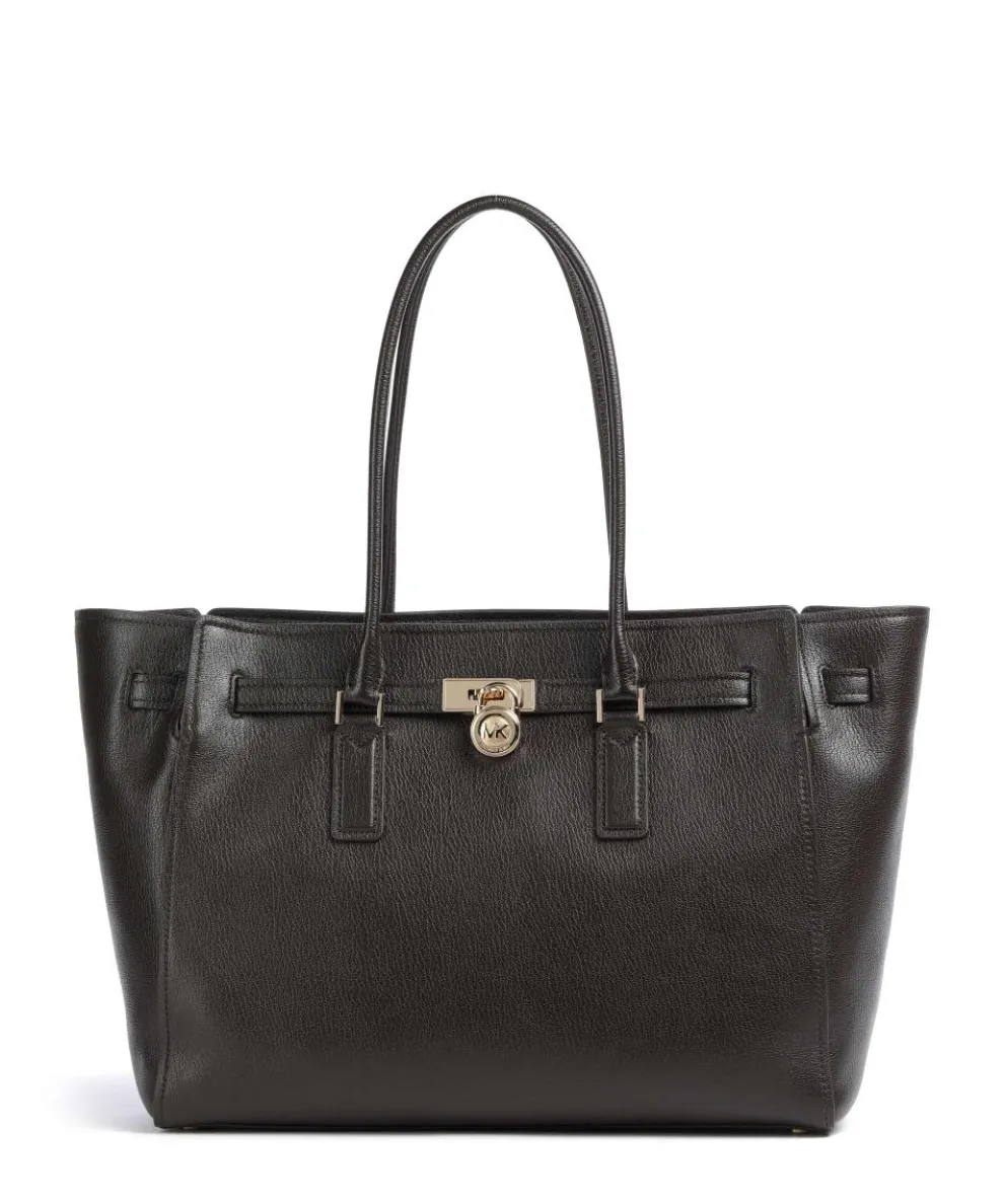 Hamilton Large Shopper genarbtes Rindsleder dunkelbraun