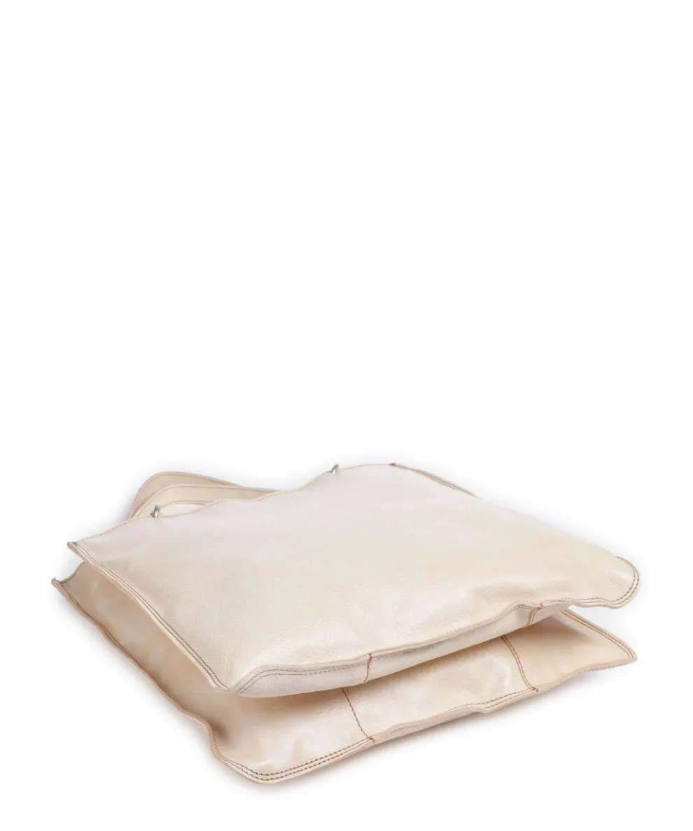 Shopper genarbtes Rindsleder creme