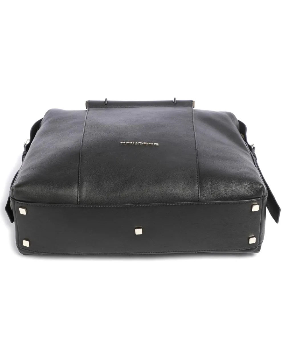 Circle Aktentasche 14″ genarbtes Leder schwarz