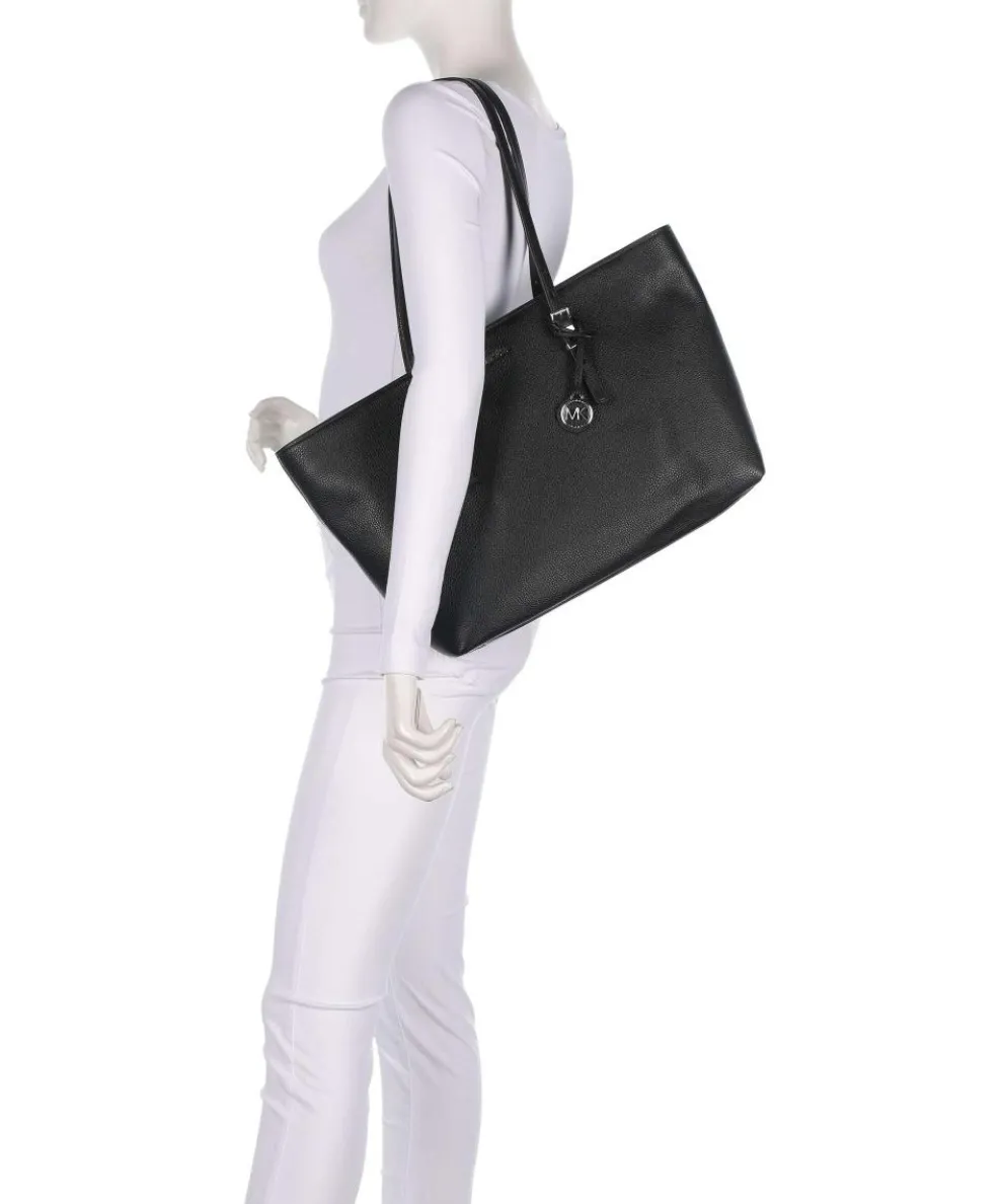 Quinn Large Shopper fein genarbtes Rindsleder schwarz