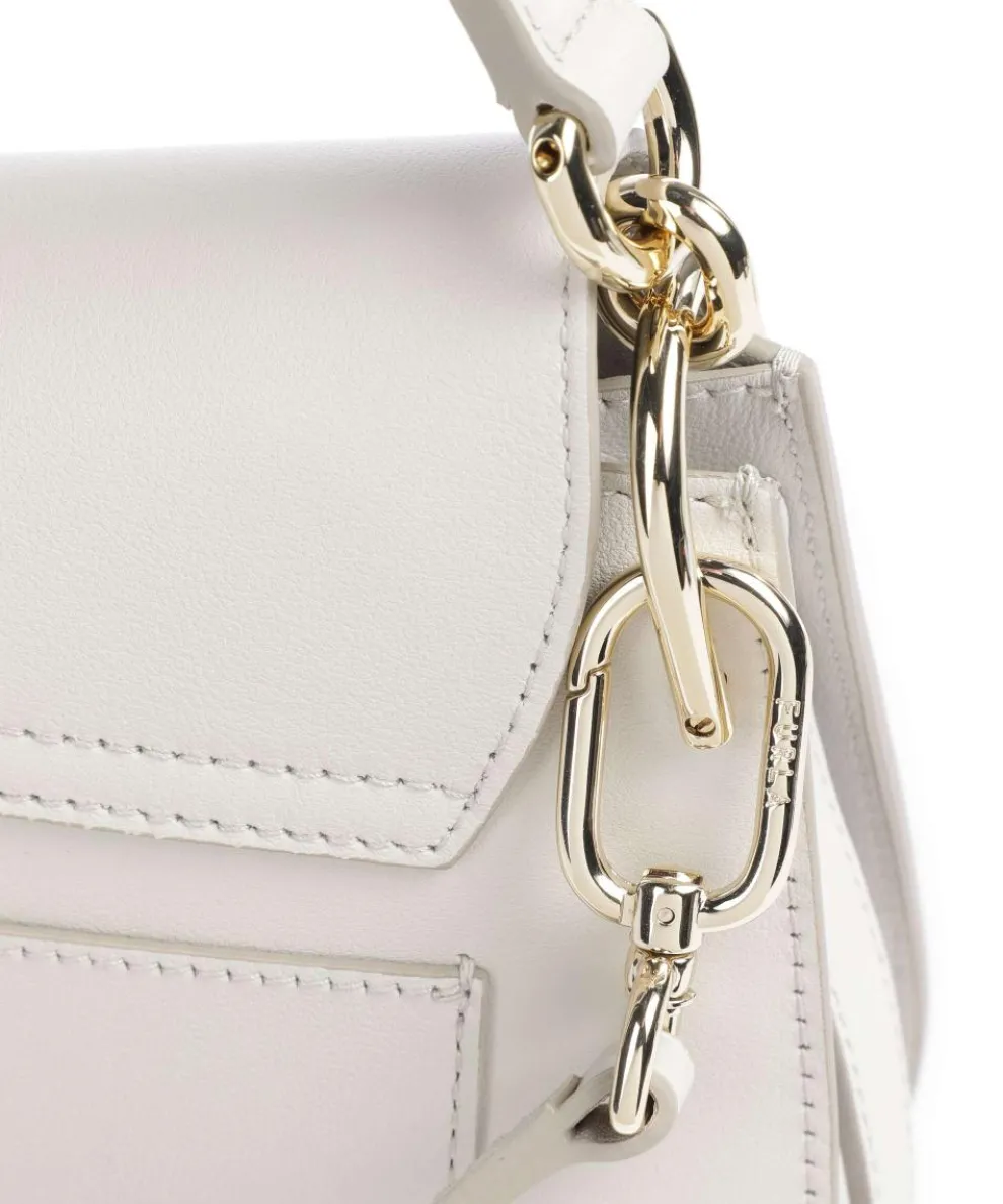 Flow M Handtasche fein genarbtes Leder elfenbein