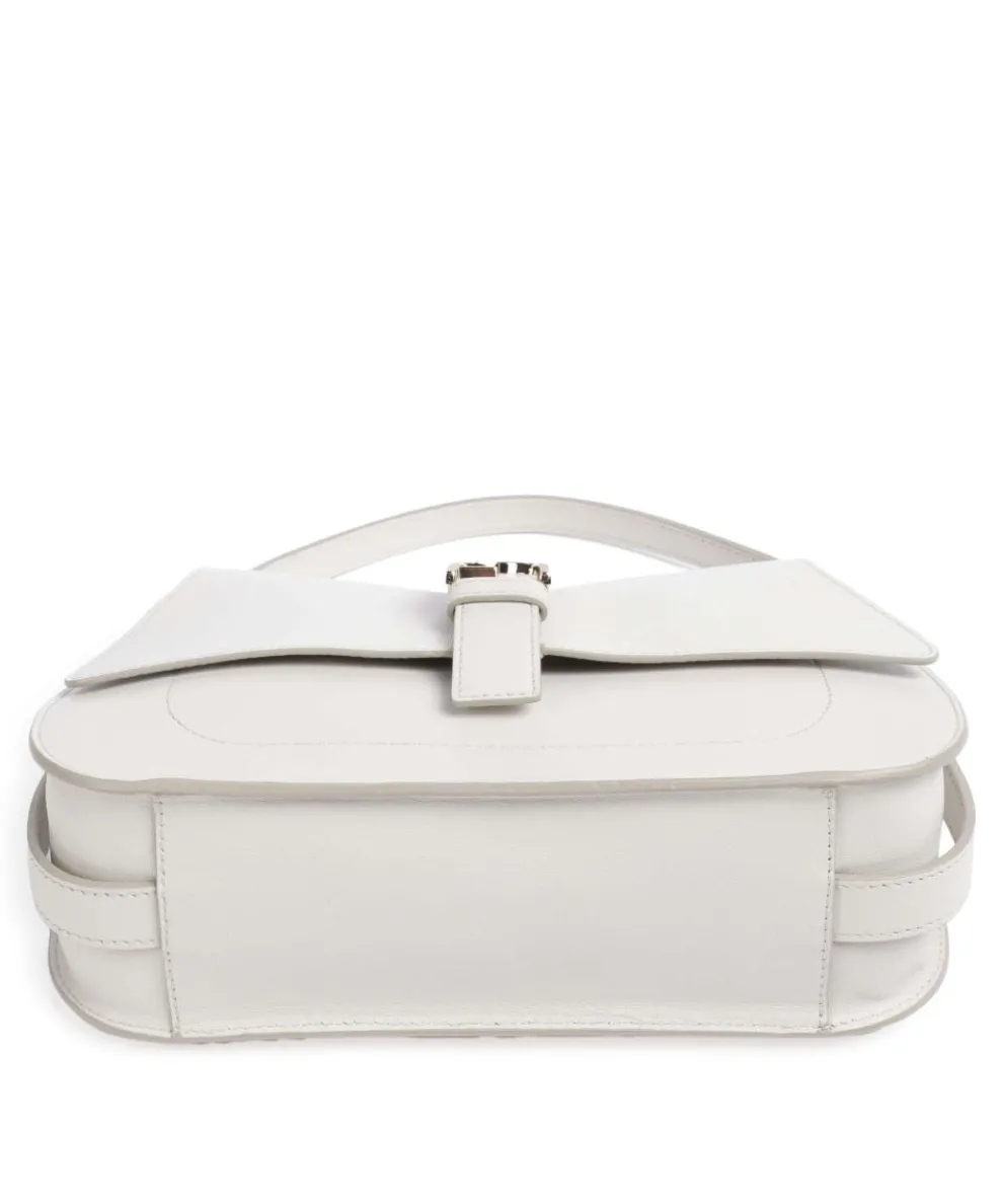 Flow M Handtasche fein genarbtes Leder elfenbein