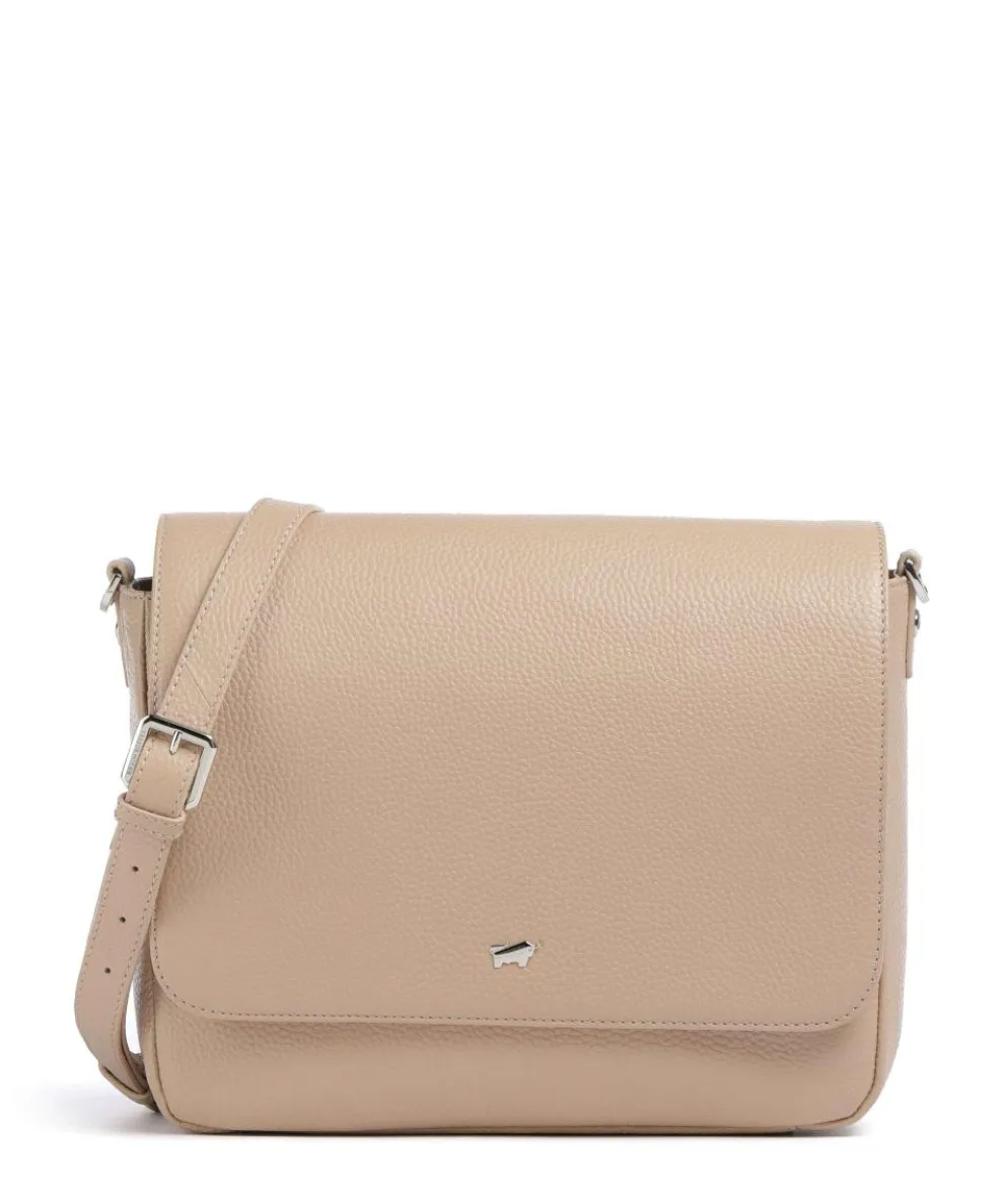Hanna Umhängetasche genarbtes Rindsleder beige