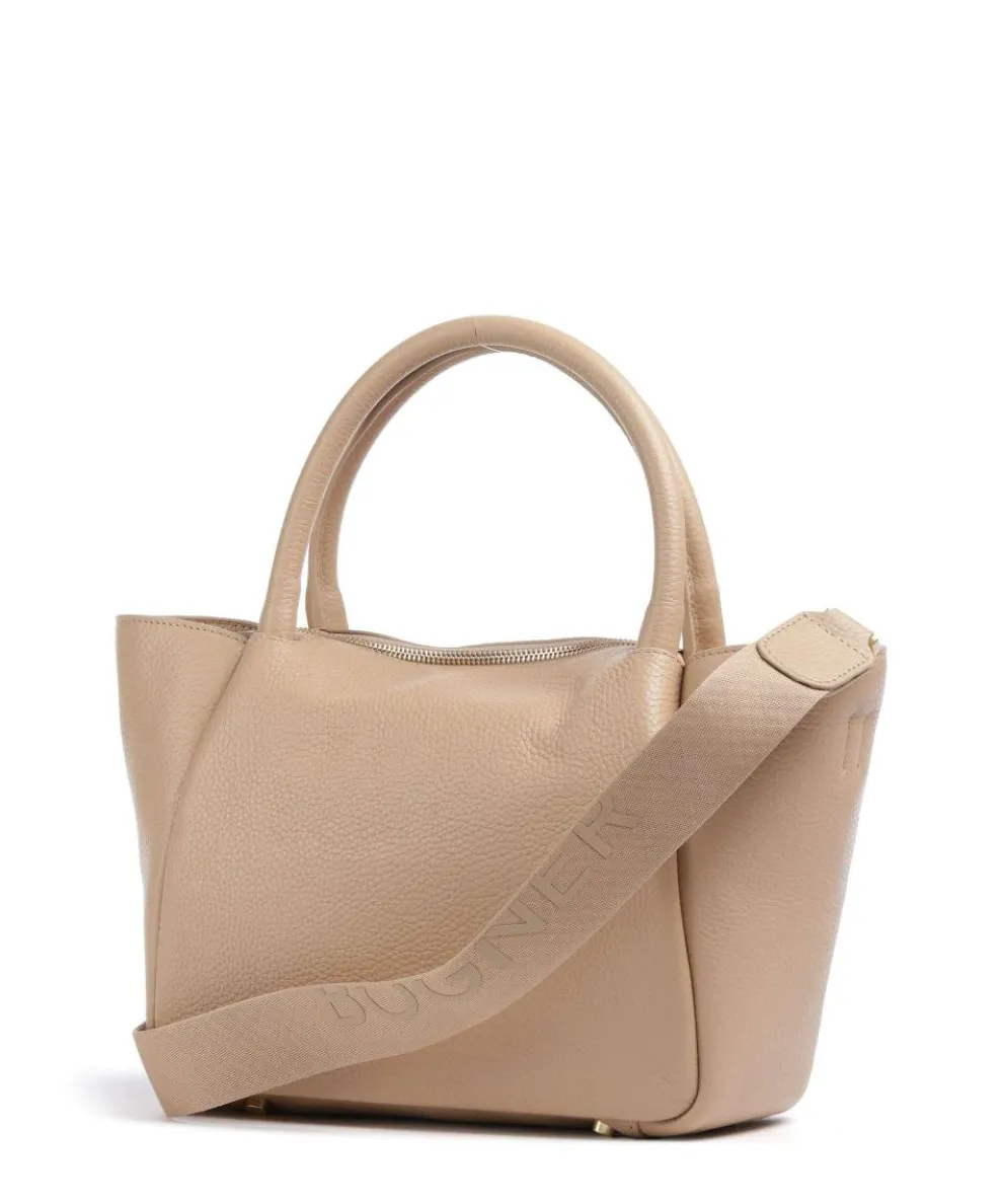 Wallis Raja Handtasche genarbtes Rindsleder hellbraun