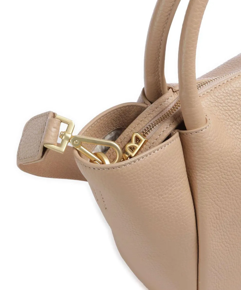 Wallis Raja Handtasche genarbtes Rindsleder hellbraun