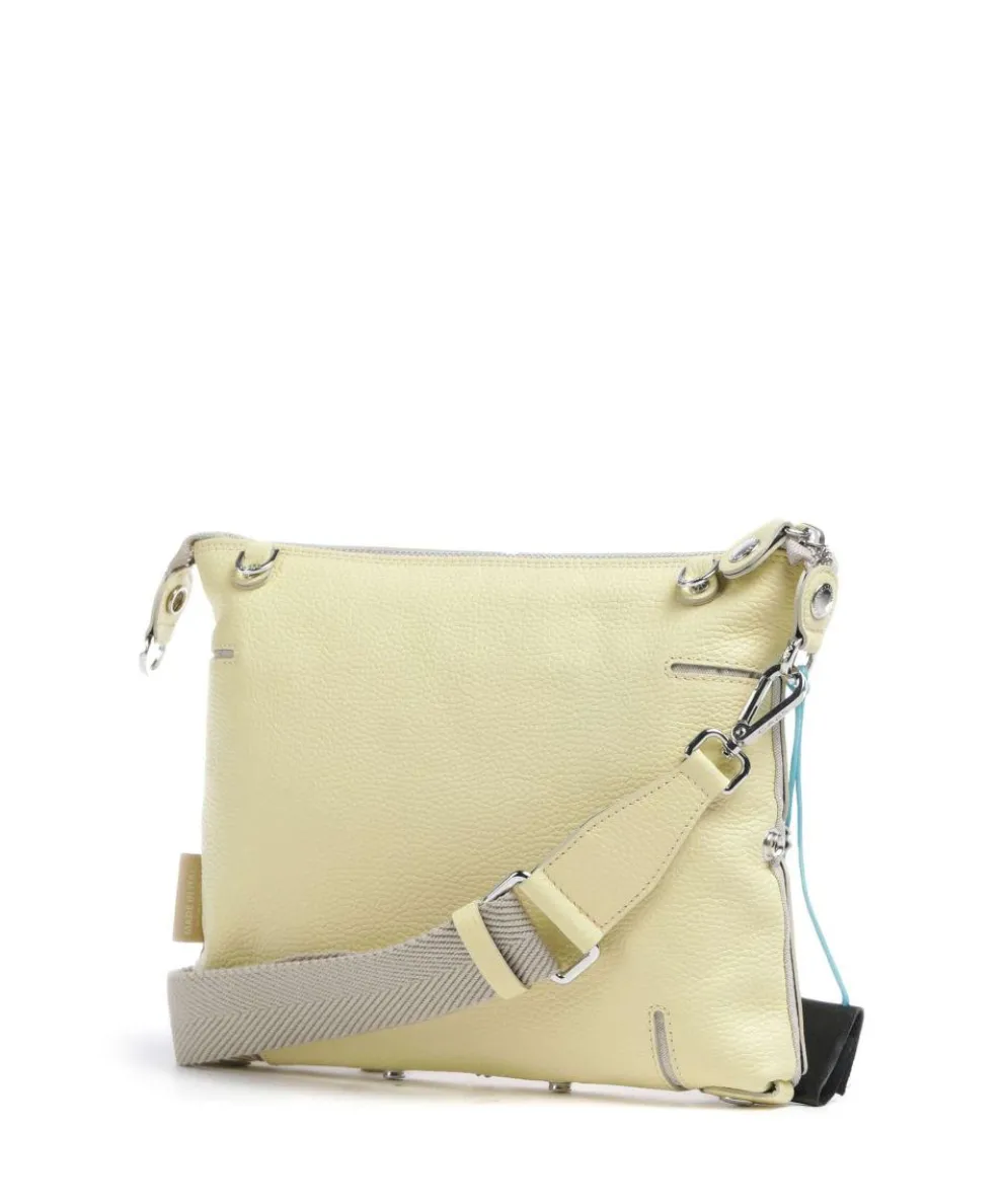 Lily M Umhängetasche genarbtes Kalbsleder gelb