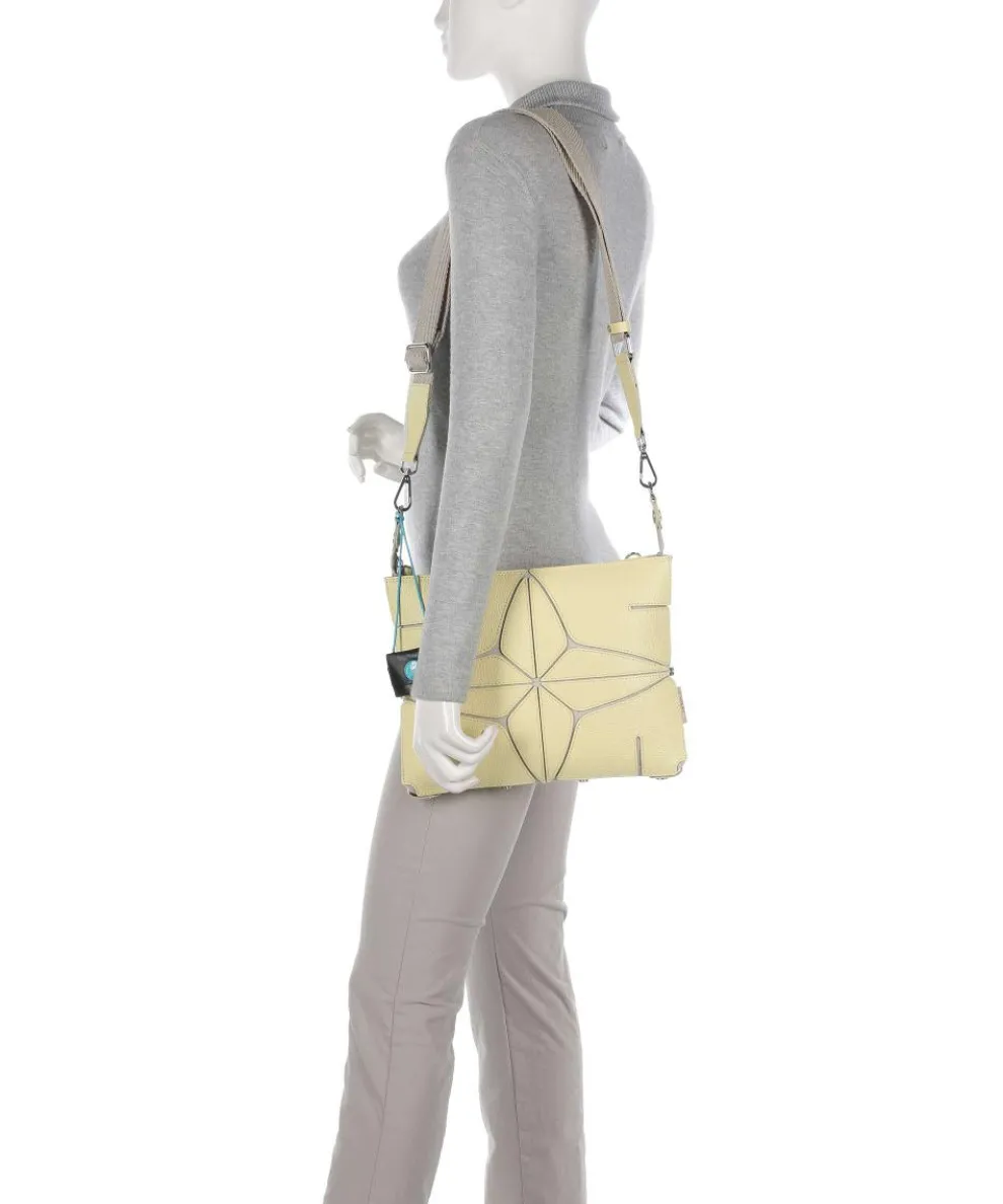 Lily M Umhängetasche genarbtes Kalbsleder gelb