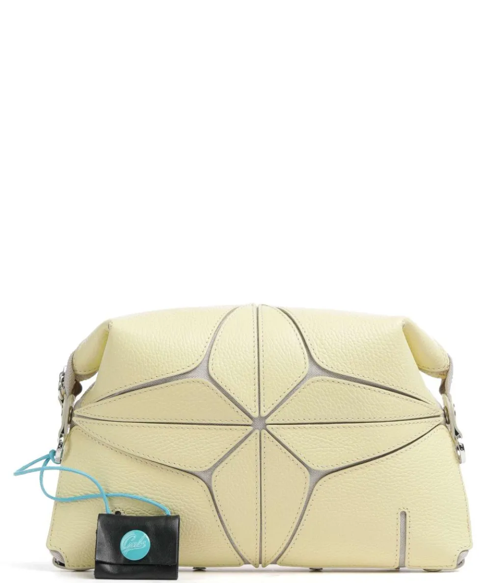 Lily M Umhängetasche genarbtes Kalbsleder gelb