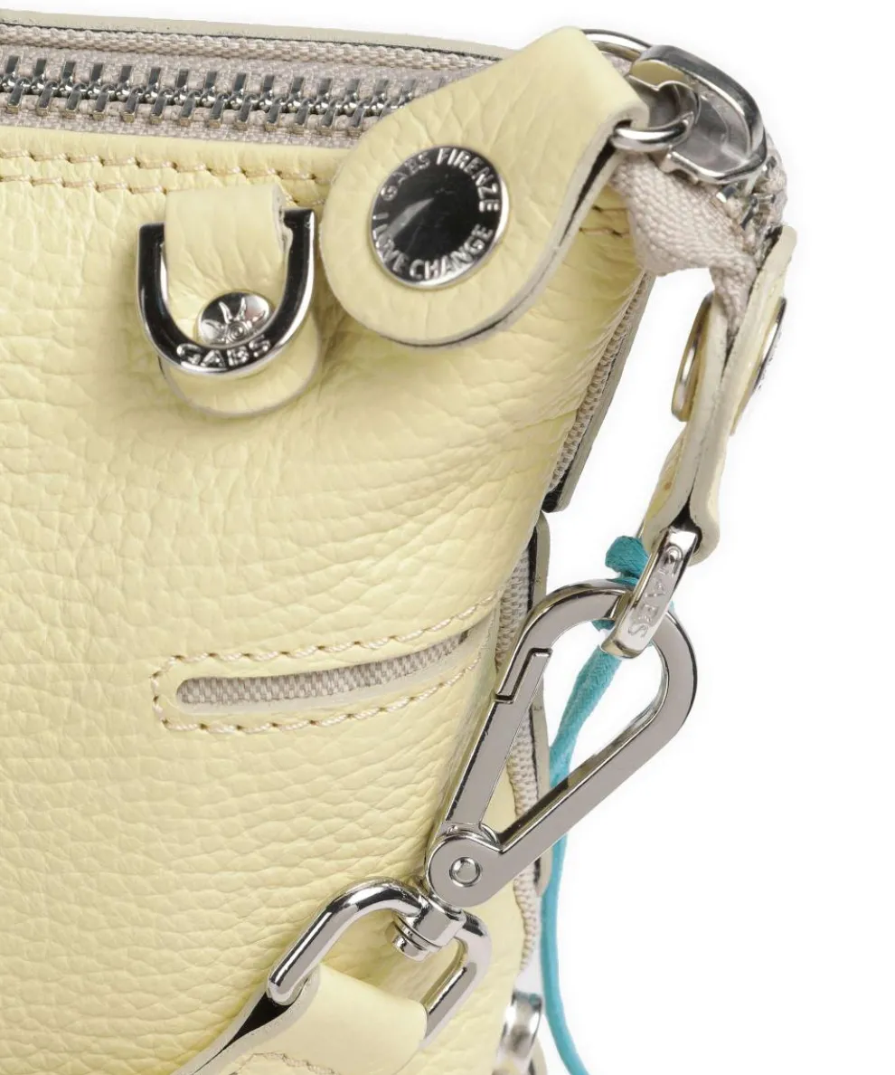 Lily M Umhängetasche genarbtes Kalbsleder gelb