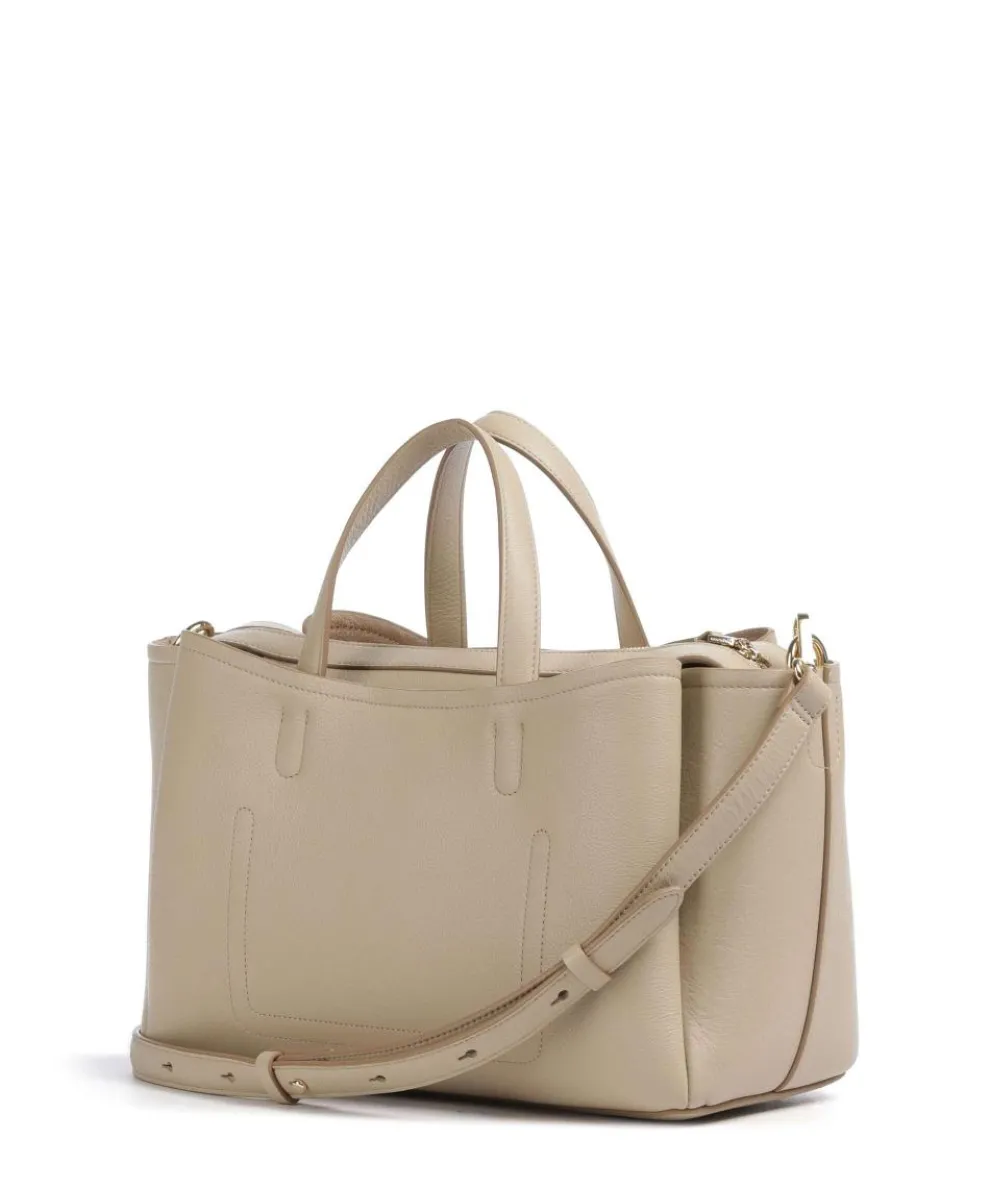Bathurst Mews Handtasche genarbtes Rindsleder beige