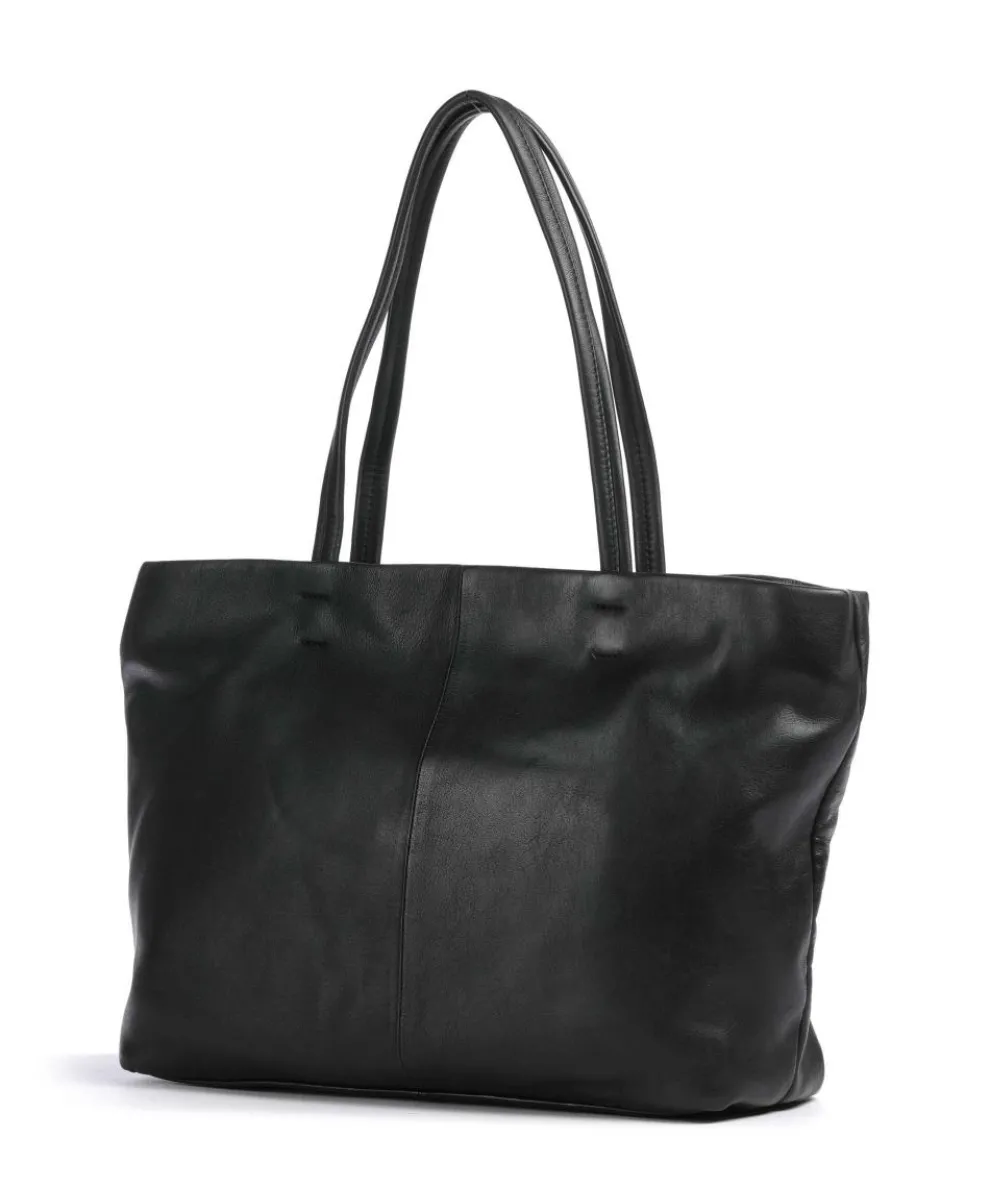 Hera Sheep Natural L Shopper Schafsleder schwarz