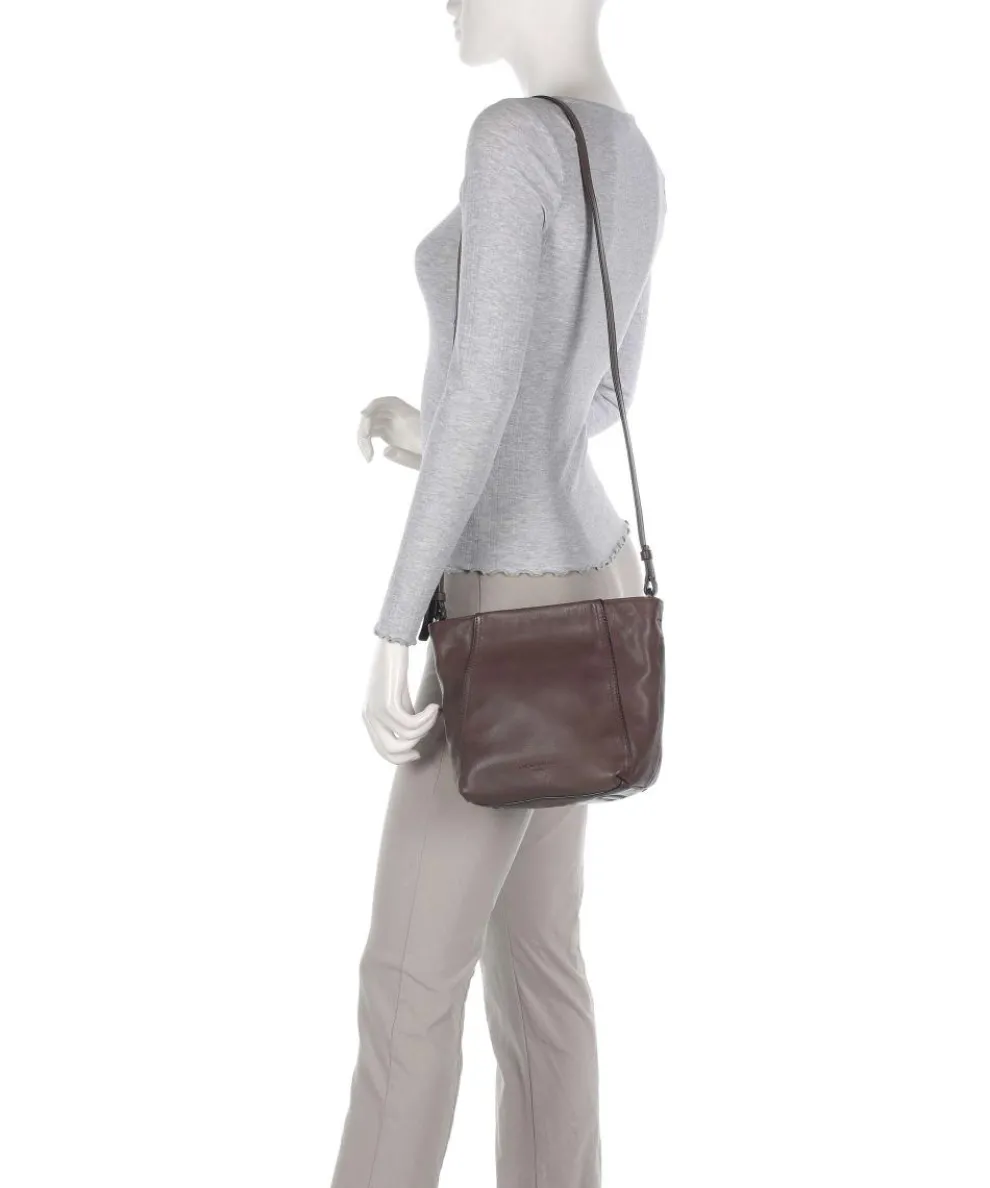 Chudy Sheep Natural S Umhängetasche Schafsleder dunkelbraun