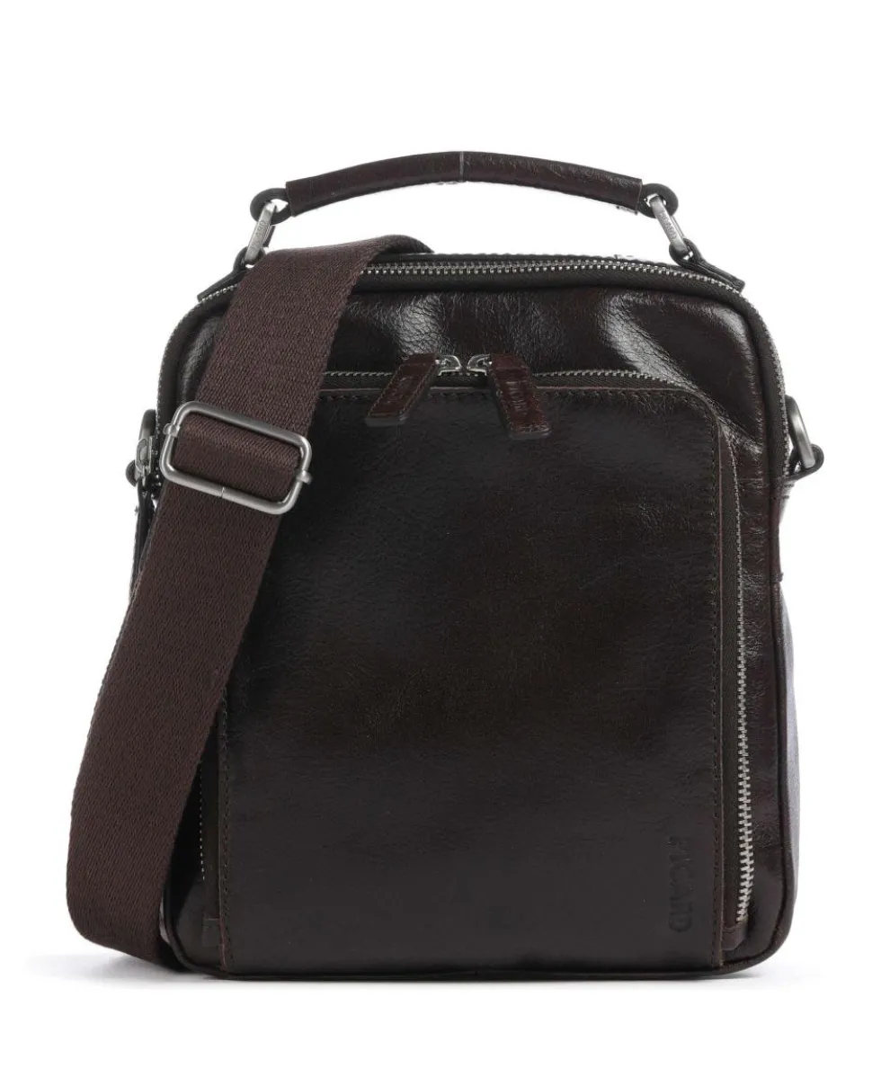 Buddy Umhängetasche Büffelleder dunkelbraun