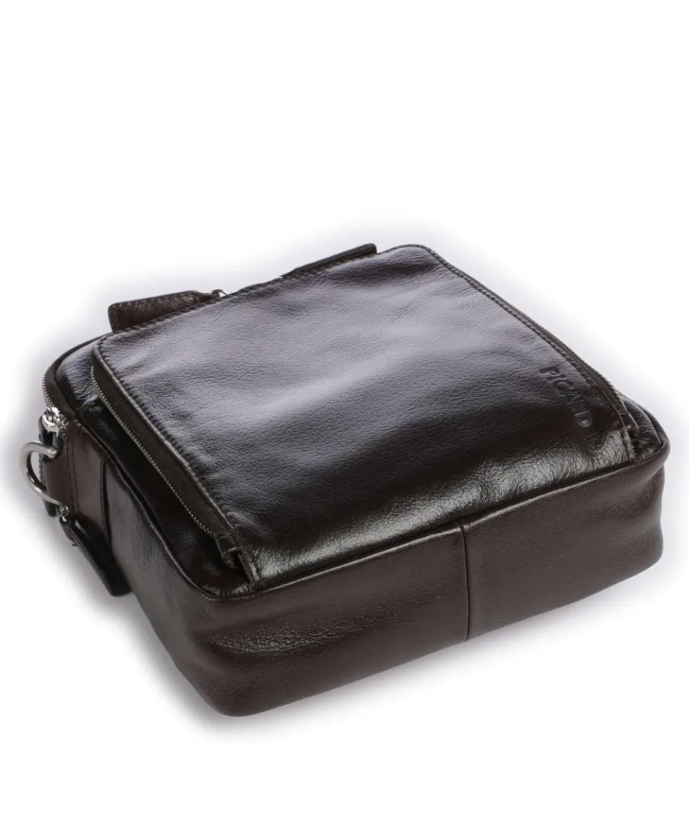 Buddy Umhängetasche Büffelleder dunkelbraun