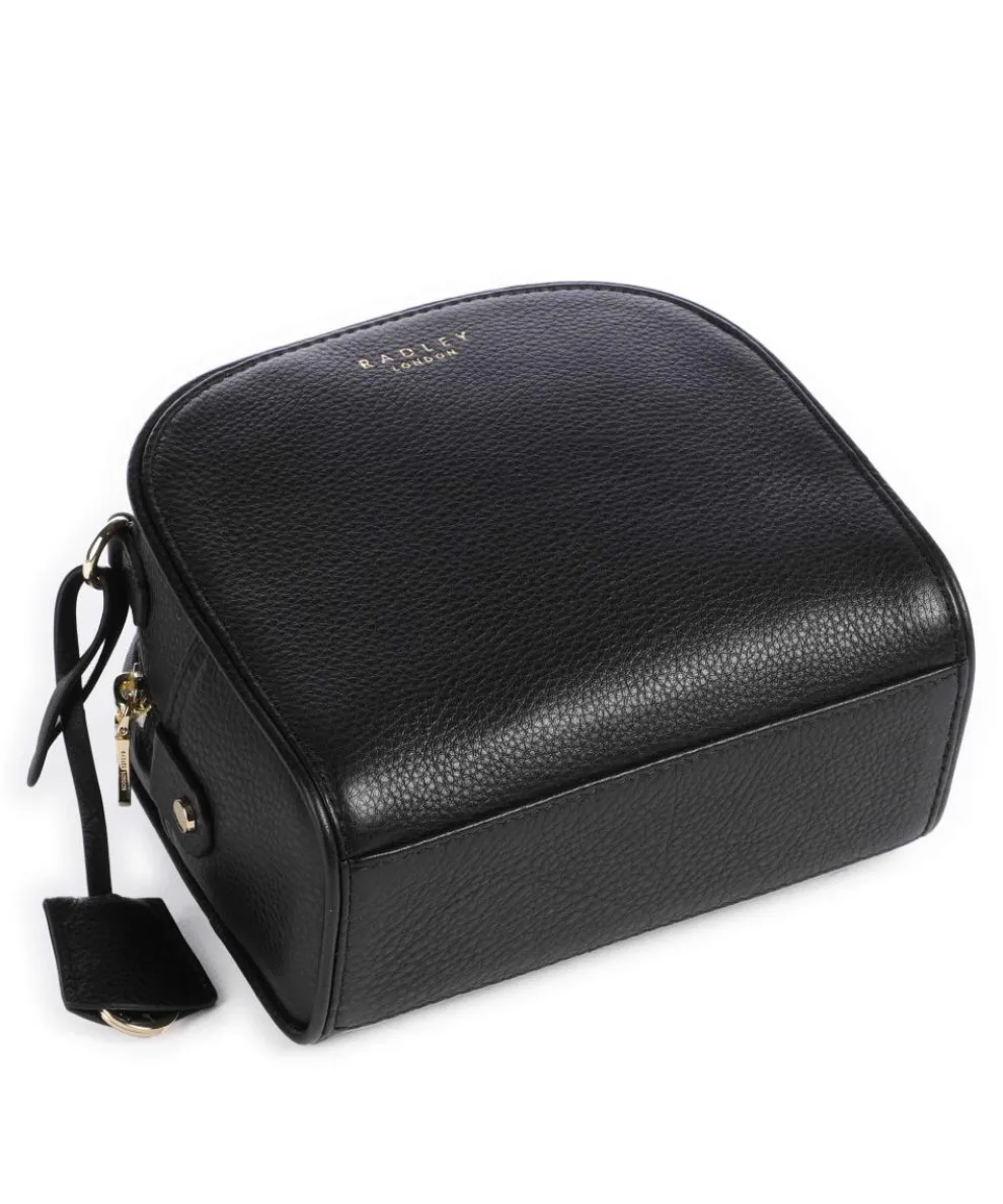 Arden Crescent Umhängetasche genarbtes Rindsleder schwarz