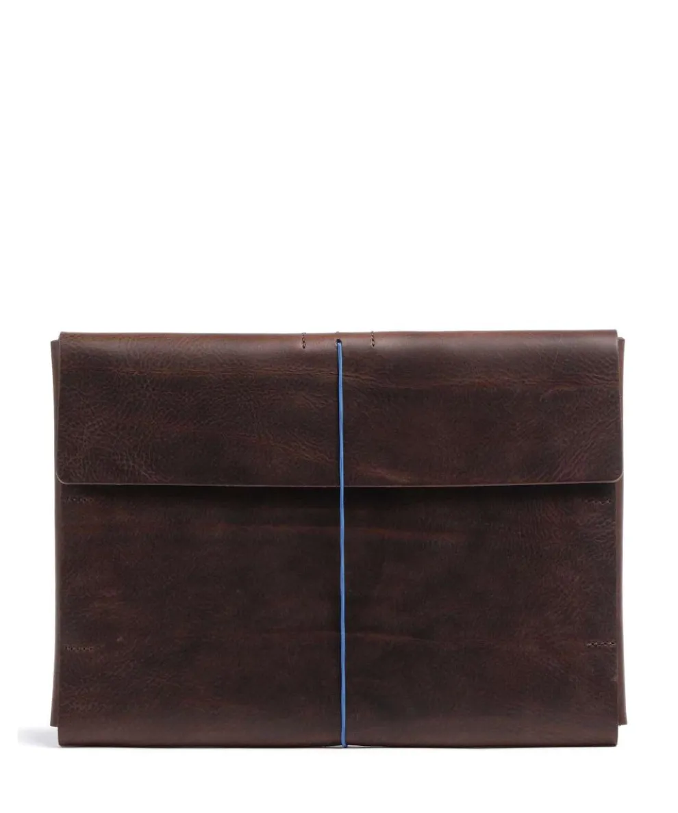 Keeper Laptophülle genarbtes Rindsleder dunkelbraun