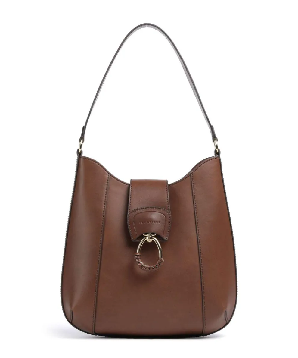 Erica Shopper fein genarbtes Rindsleder braun