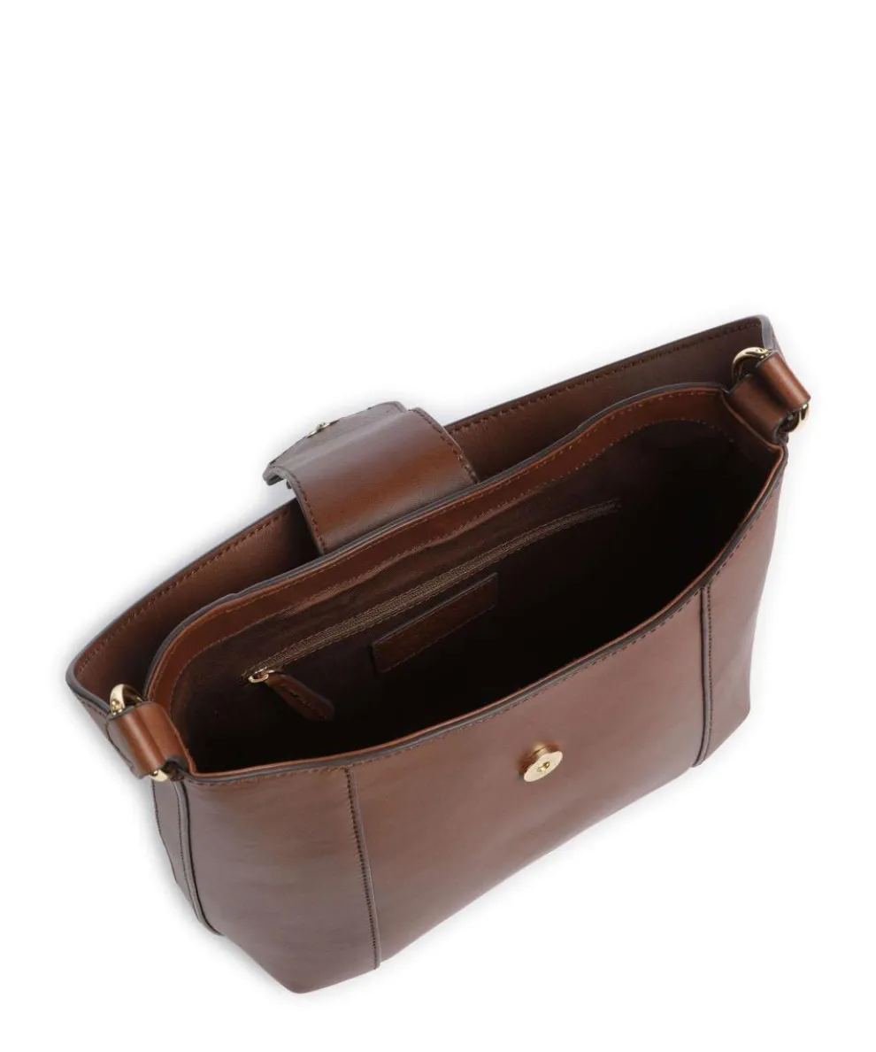 Erica Shopper fein genarbtes Rindsleder braun