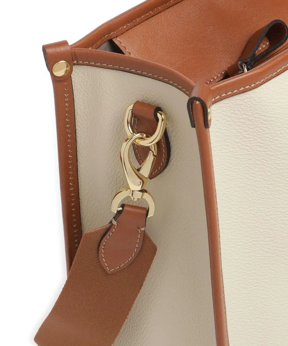 Firenze Shopper Lederimitat creme