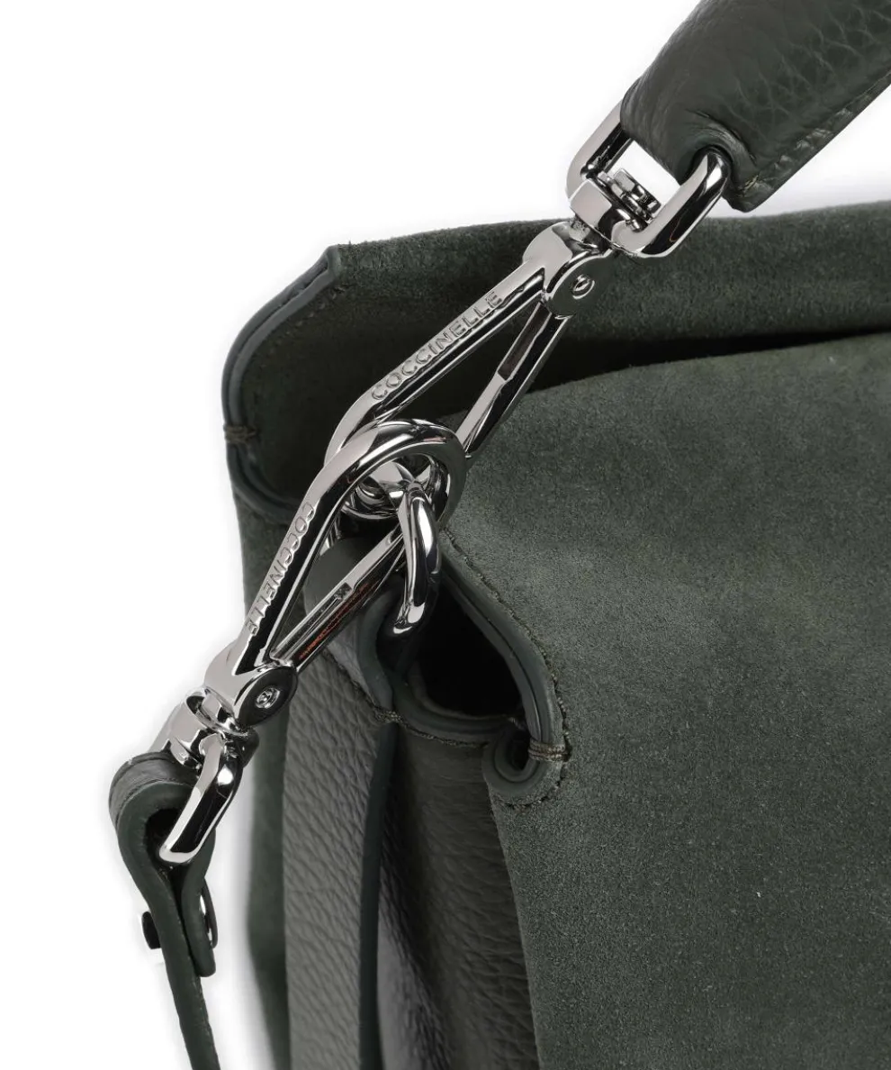 Boheme Suede Beuteltasche aufgerautes Rindsleder dunkelgrün