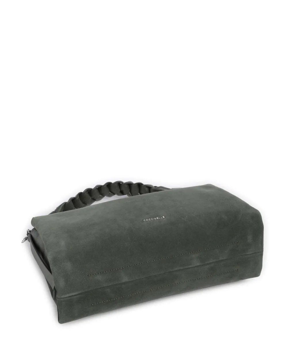 Boheme Suede Beuteltasche aufgerautes Rindsleder dunkelgrün