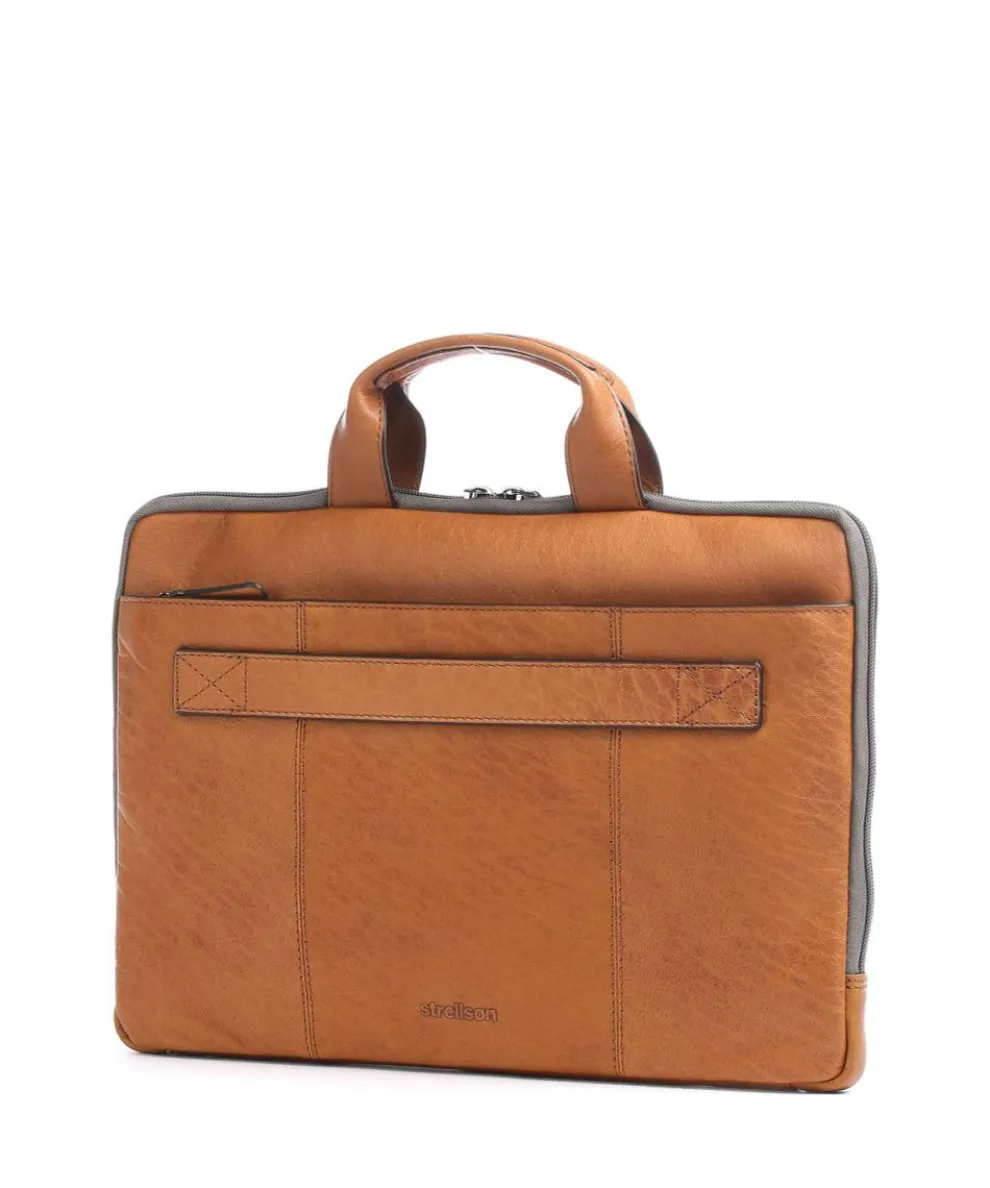 Hyde Park Aktentasche Leder cognac