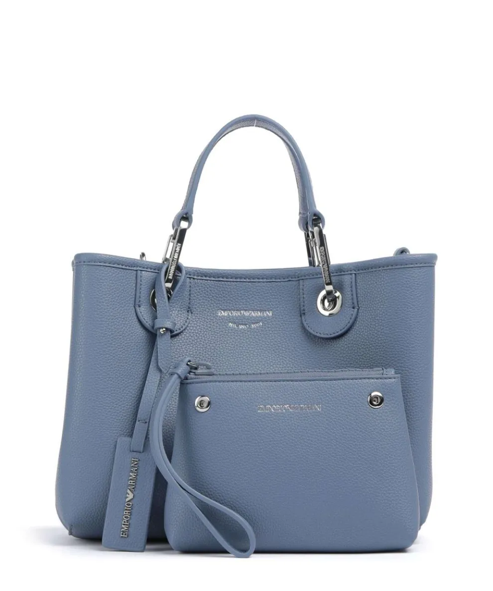 My EA Handtasche Lederimitat blaugrau