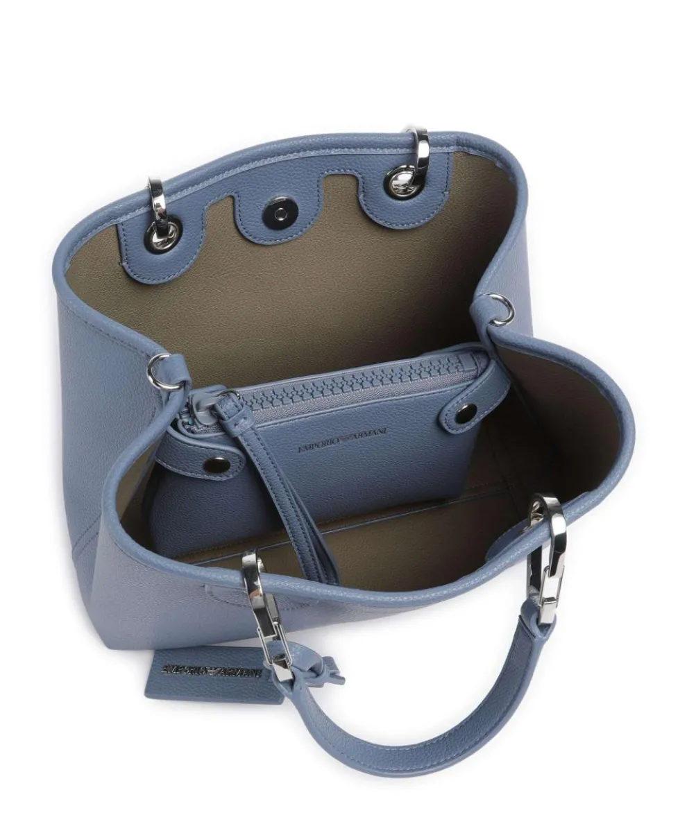 My EA Handtasche Lederimitat blaugrau