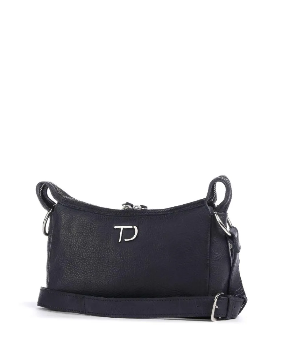 Salvatorianerplatz 4 Schultertasche genarbtes Rindsleder navy