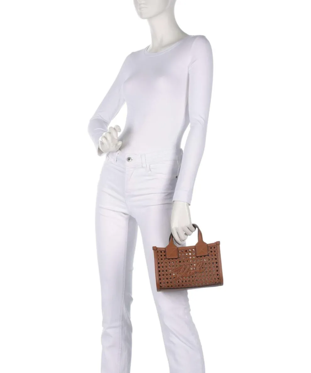 K/Skuare Small Handtasche Lederimitat braun