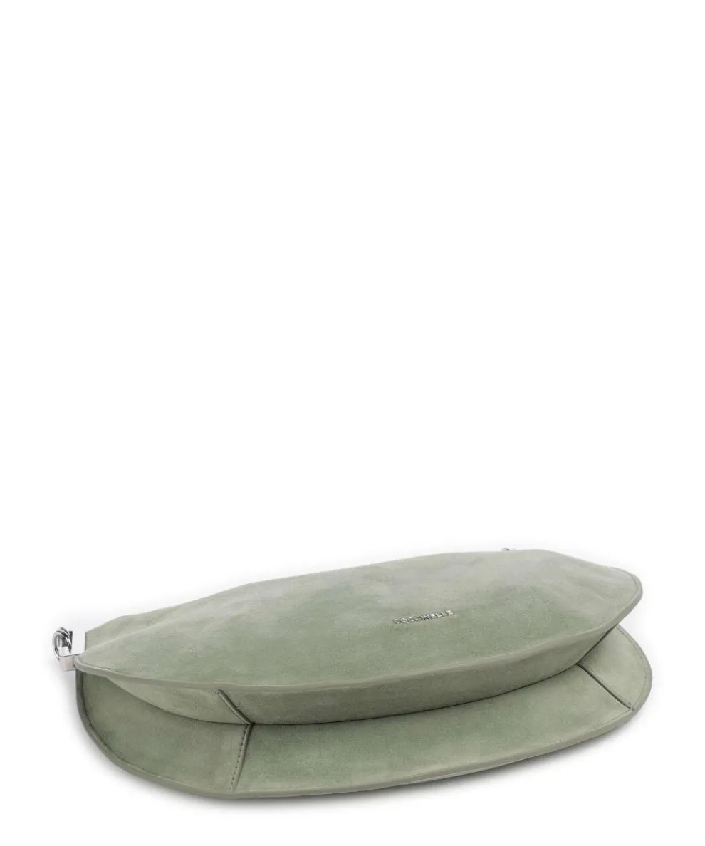 Sunup Suede Beuteltasche aufgerautes Leder graugrün