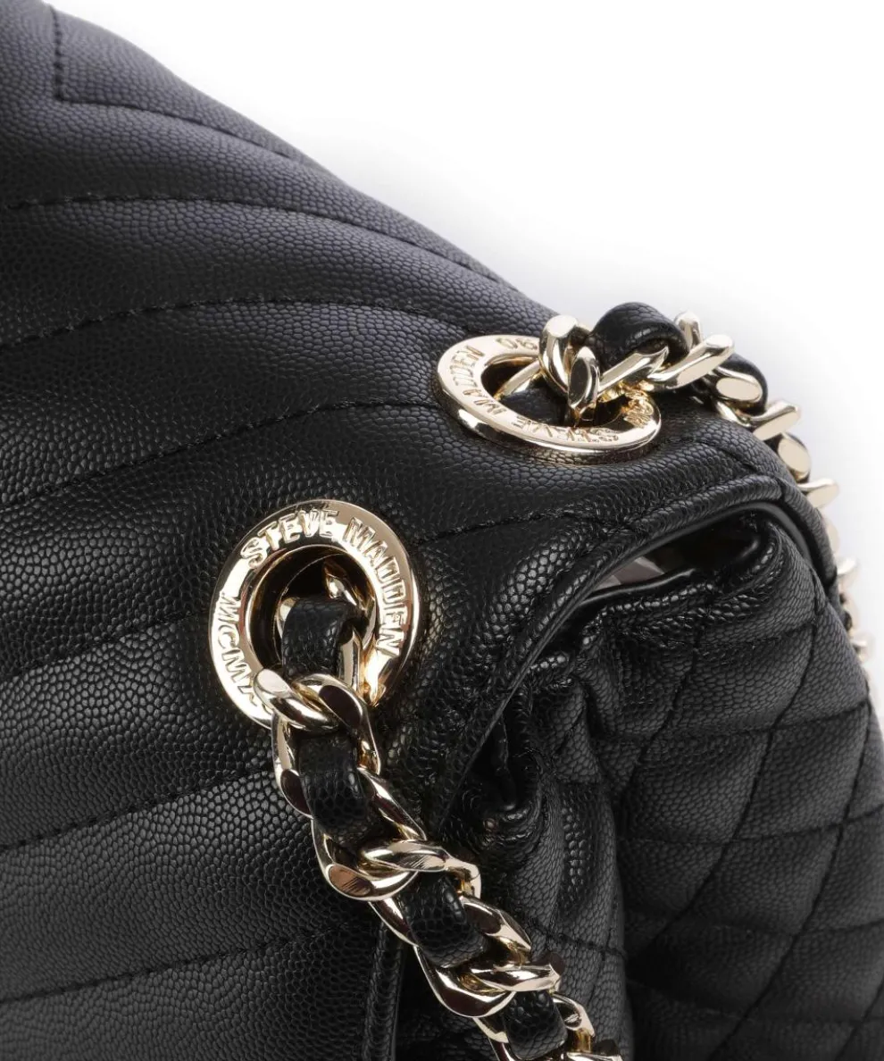 BVOLT Schultertasche Lederimitat schwarz