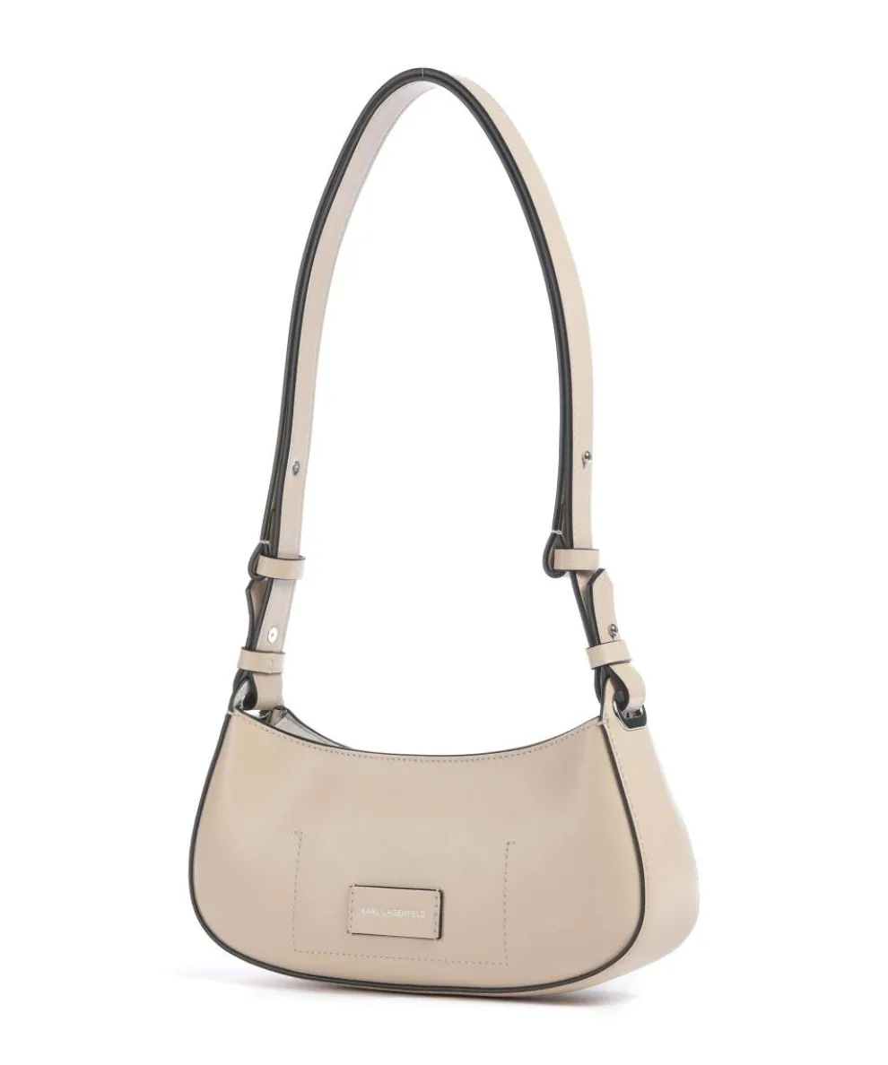 K/Circle Schultertasche fein genarbtes Rindsleder beige