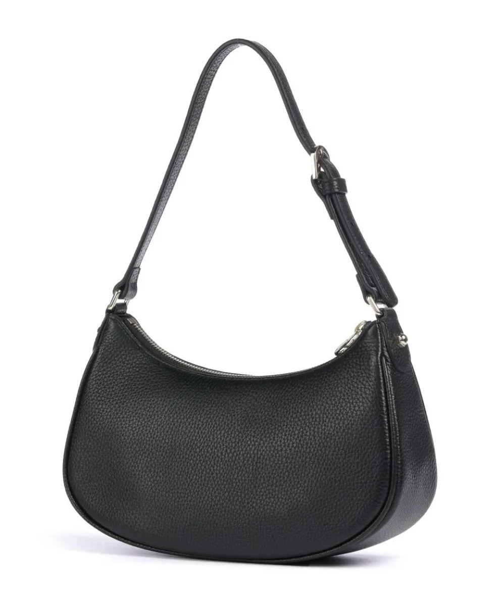 Diadora XS Schultertasche genarbtes Rindsleder schwarz