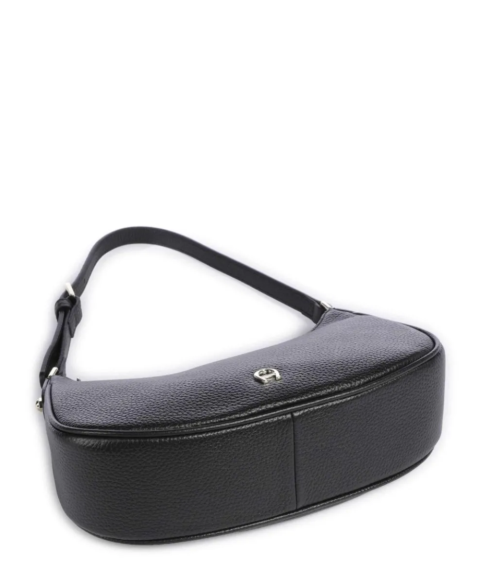 Diadora XS Schultertasche genarbtes Rindsleder schwarz