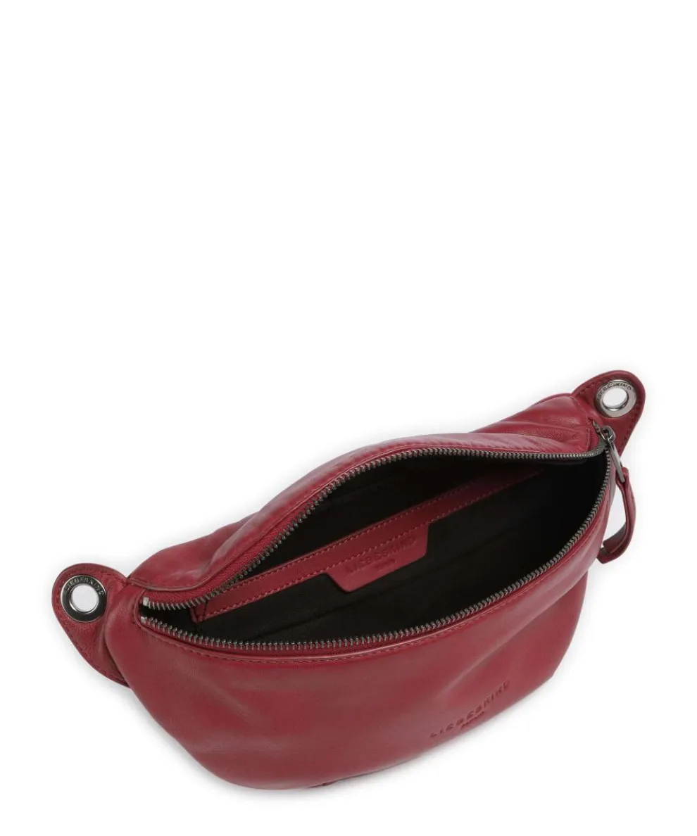 Tavia Sheep Natural Gürteltasche Schafsleder dunkelrot