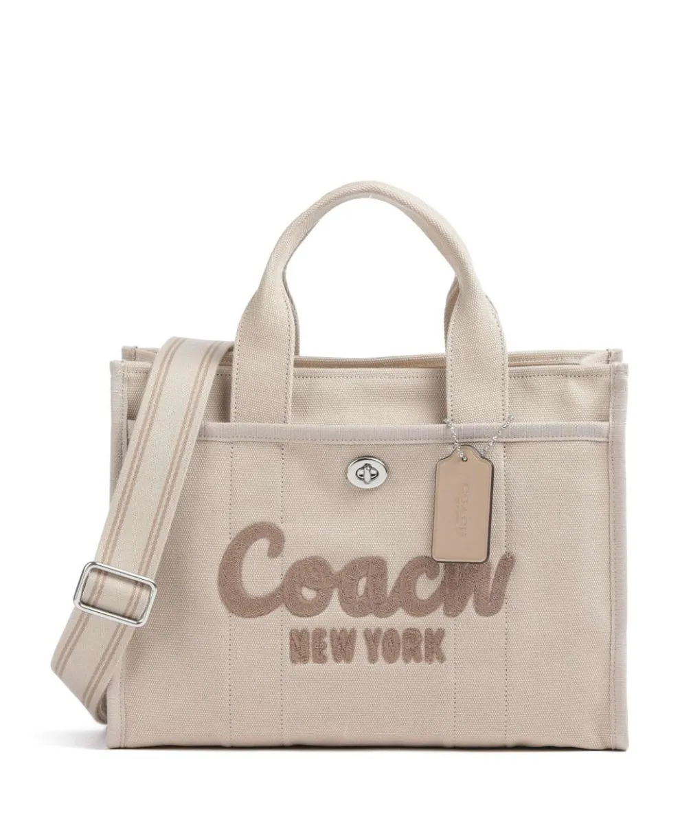 Cargo Handtasche Canvas beige