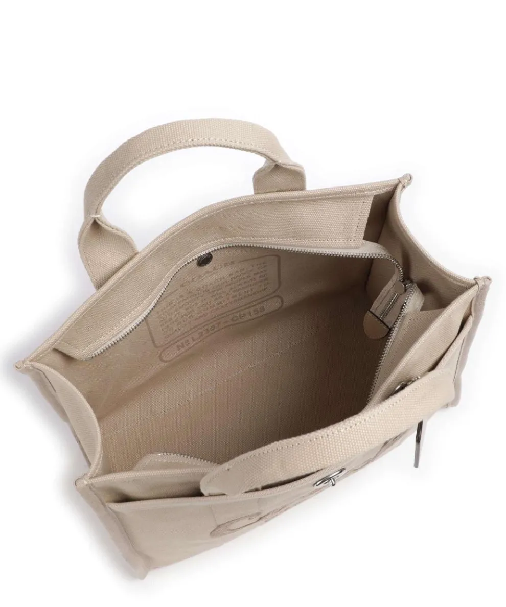 Cargo Handtasche Canvas beige