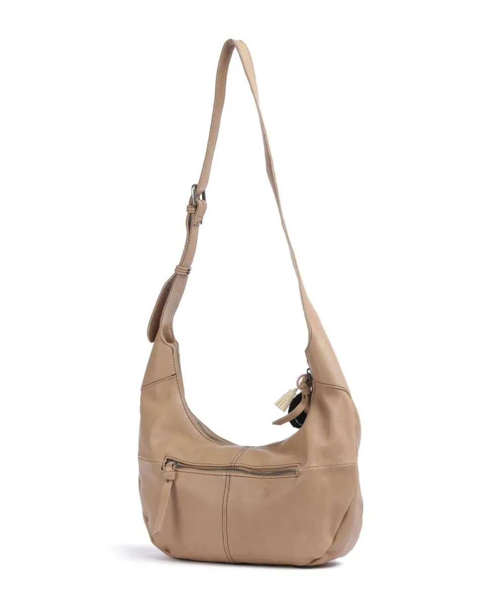 Take A Smile Beuteltasche Schafsleder hellbraun