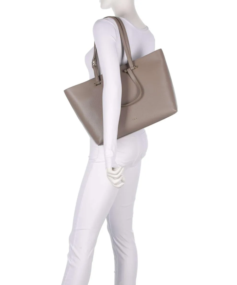 Duetto L Shopper genarbtes Rindsleder taupe
