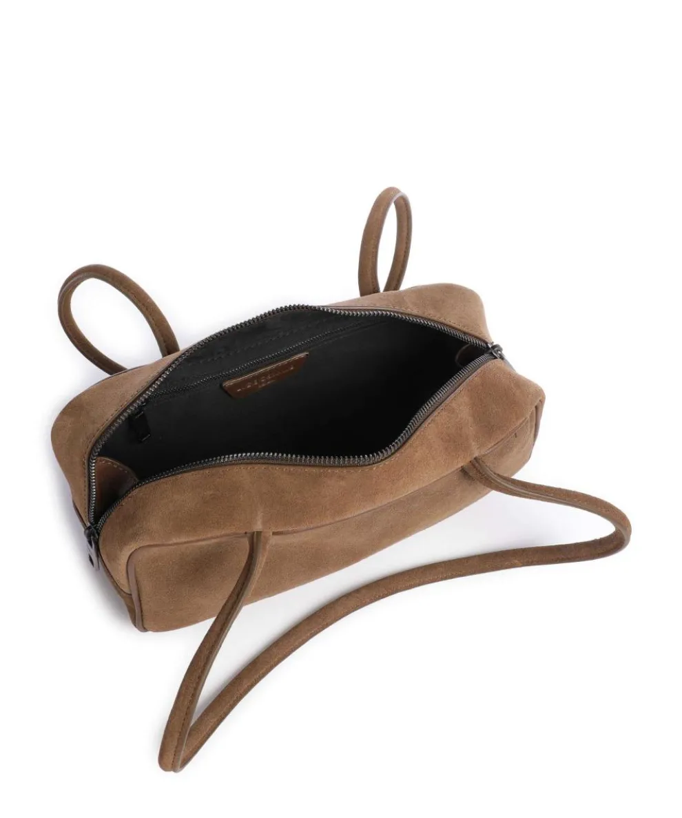 Jil Suede S Schultertasche aufgerautes Leder mud