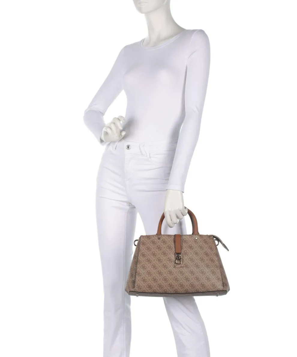 Zamira Handtasche Lederimitat braun