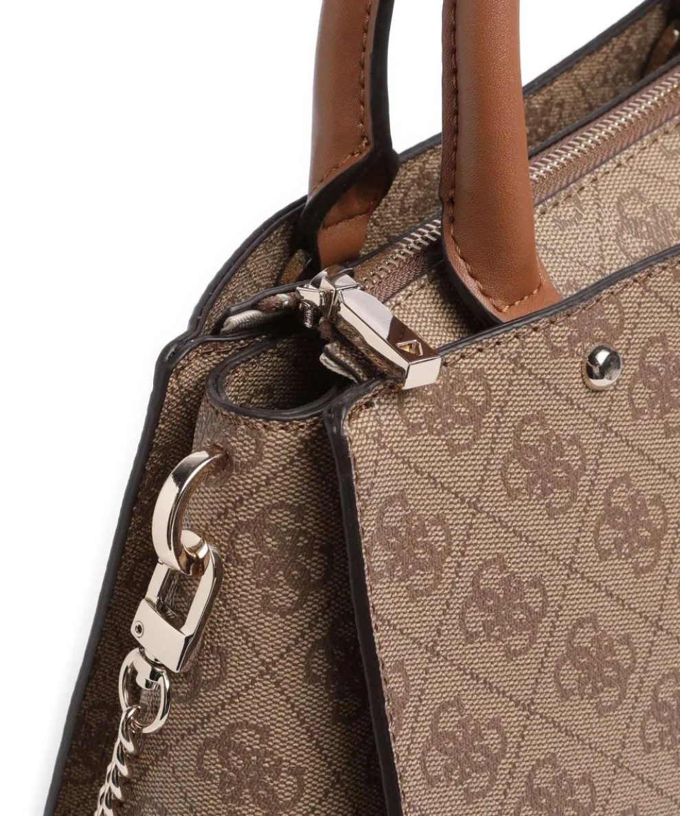 Zamira Handtasche Lederimitat braun