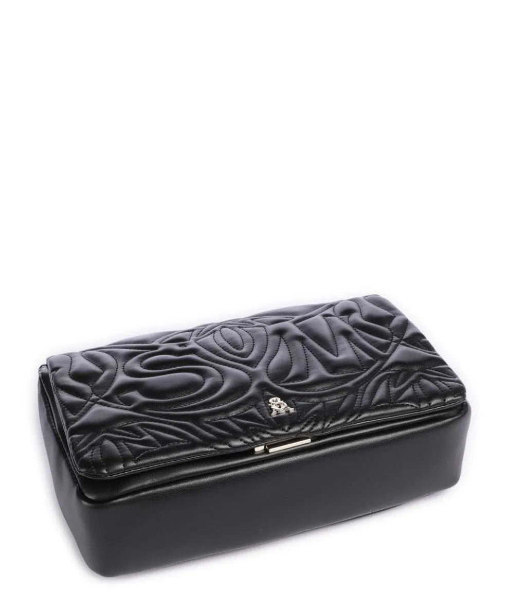 BNOTABLE Umhängetasche Lederimitat schwarz