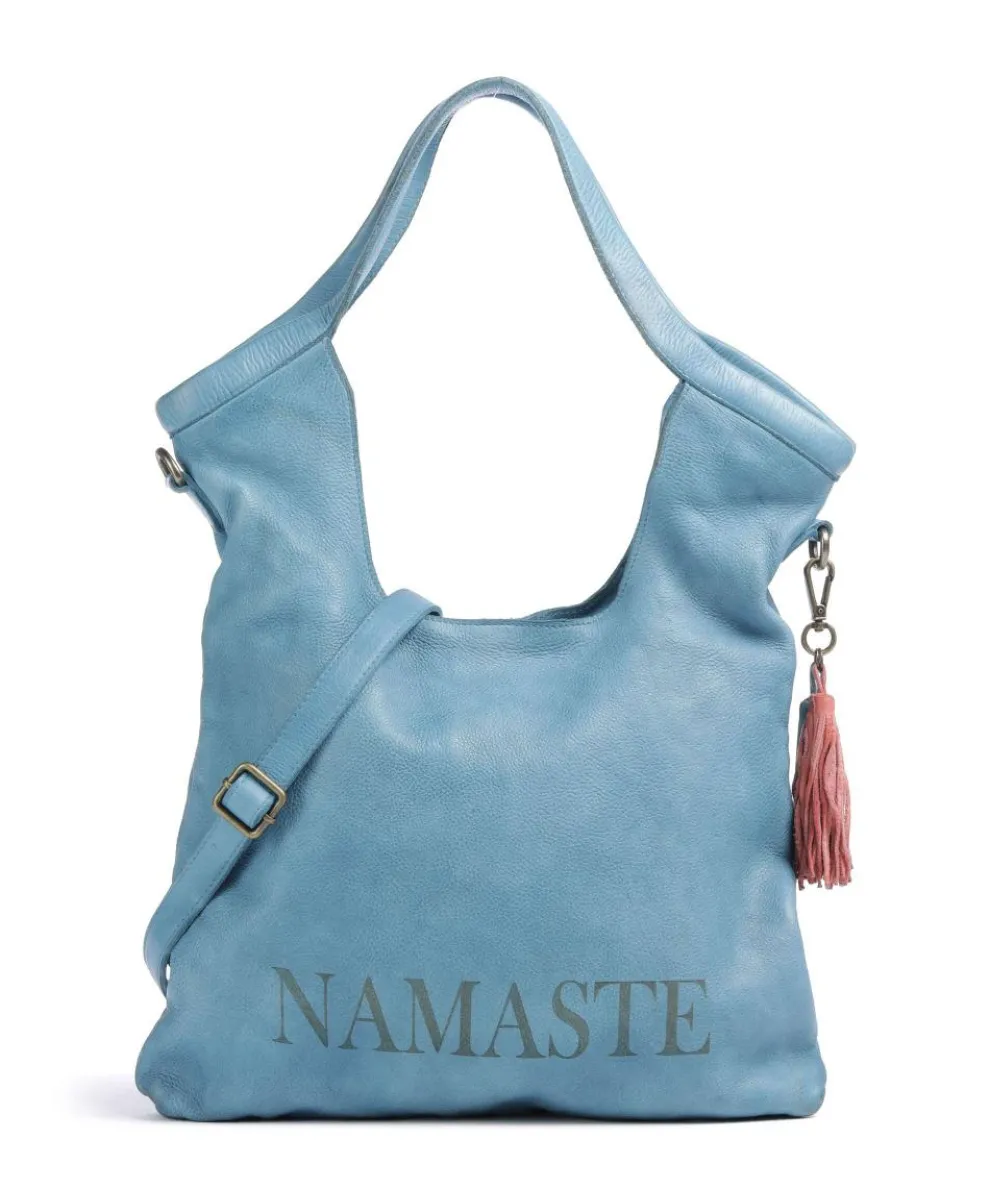 Freundgasse 2 Shopper genarbtes Leder blau