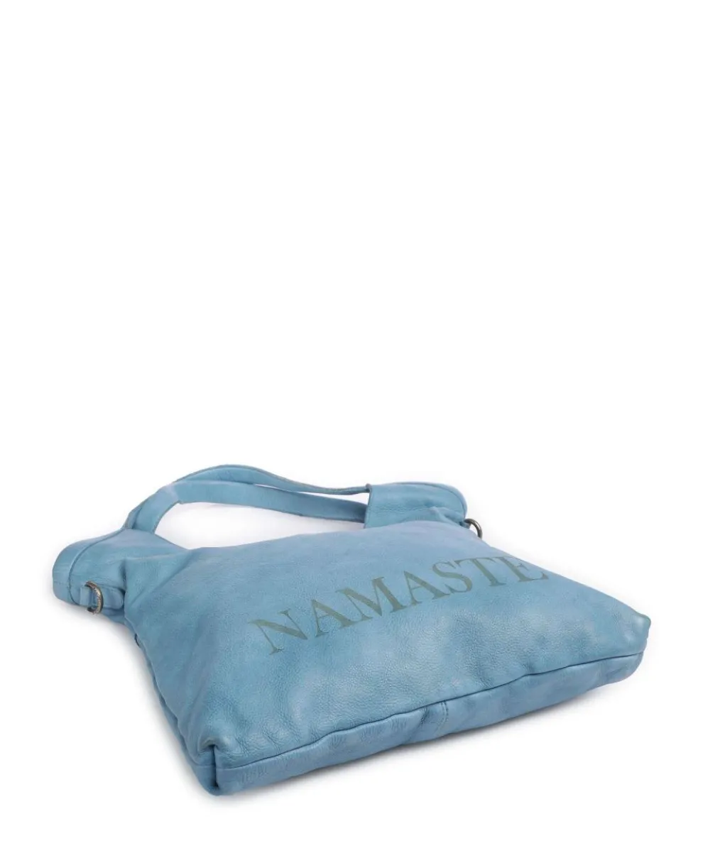 Freundgasse 2 Shopper genarbtes Leder blau