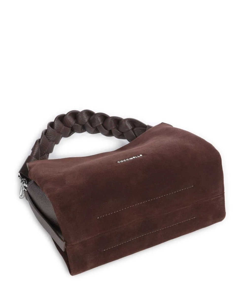 Boheme Suede Handtasche aufgerautes Rindsleder dunkelbraun