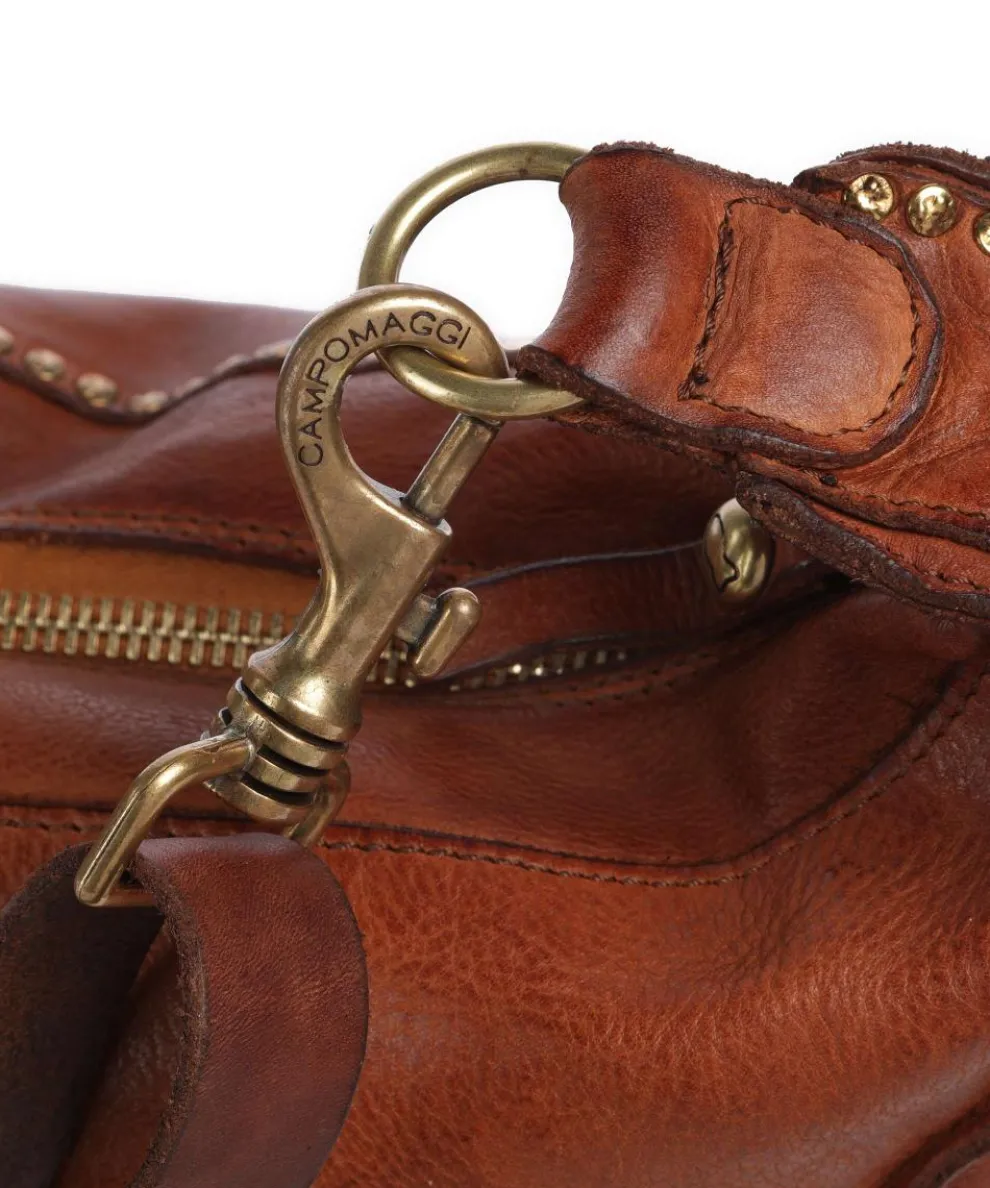 Umhängetasche genarbtes Rindsleder cognac