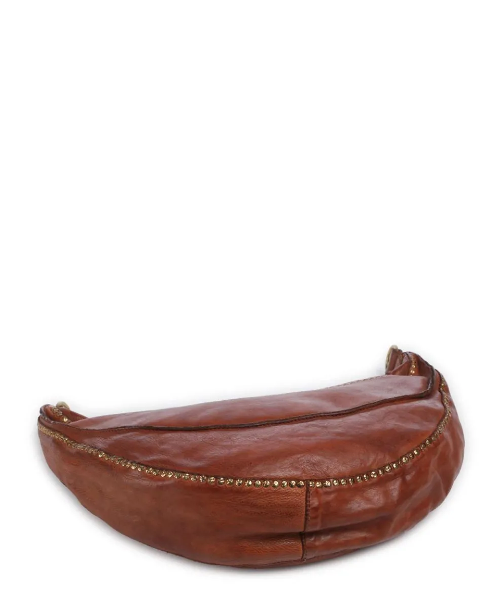 Umhängetasche genarbtes Rindsleder cognac