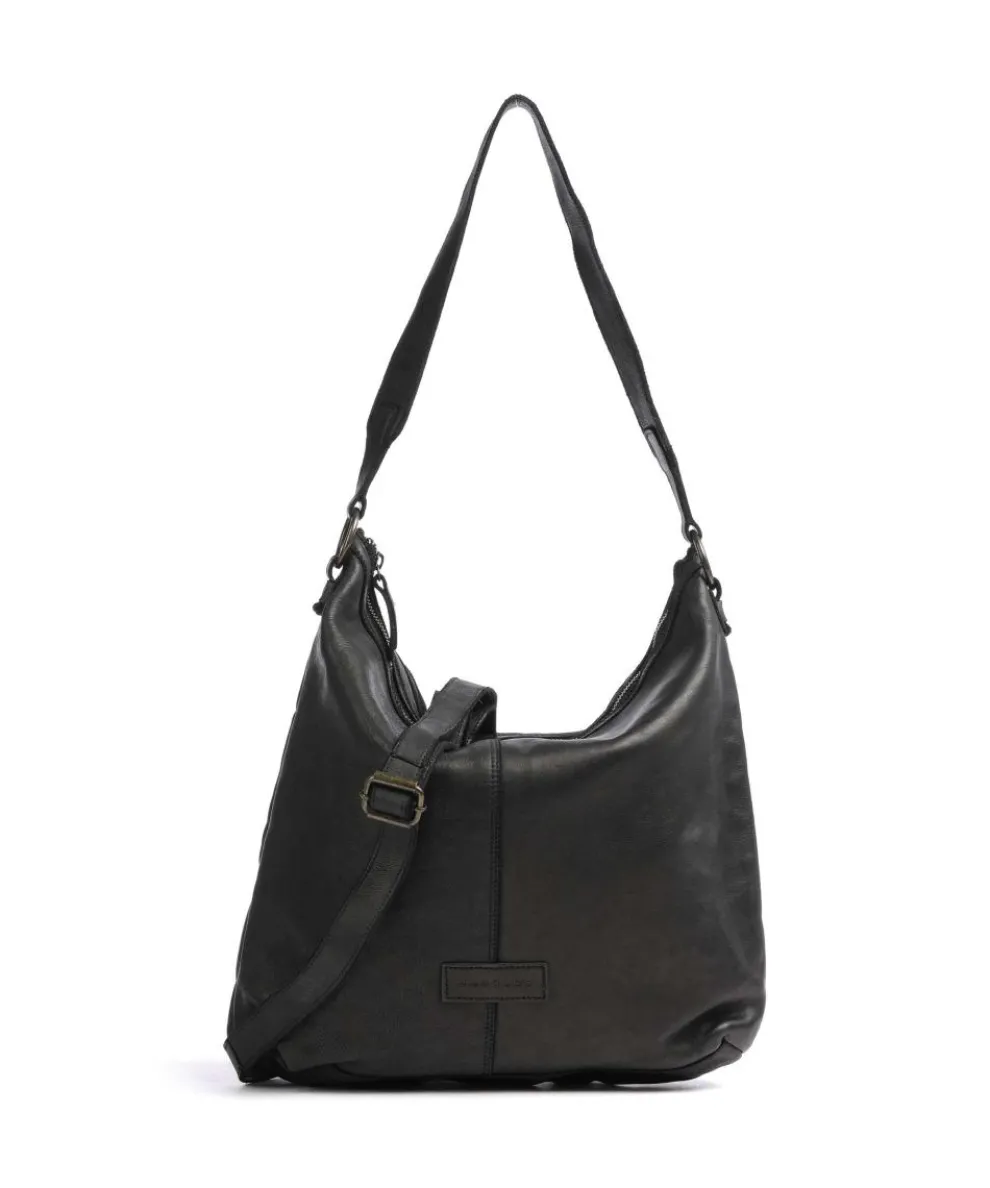 Submarine Beuteltasche genarbtes Rindsleder schwarz